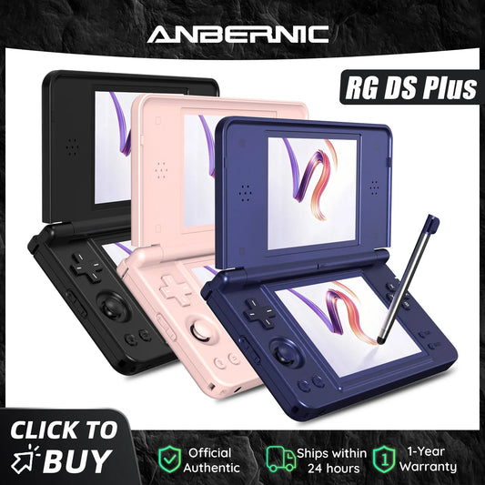 Retro Dual-Screen Handheld Game Console